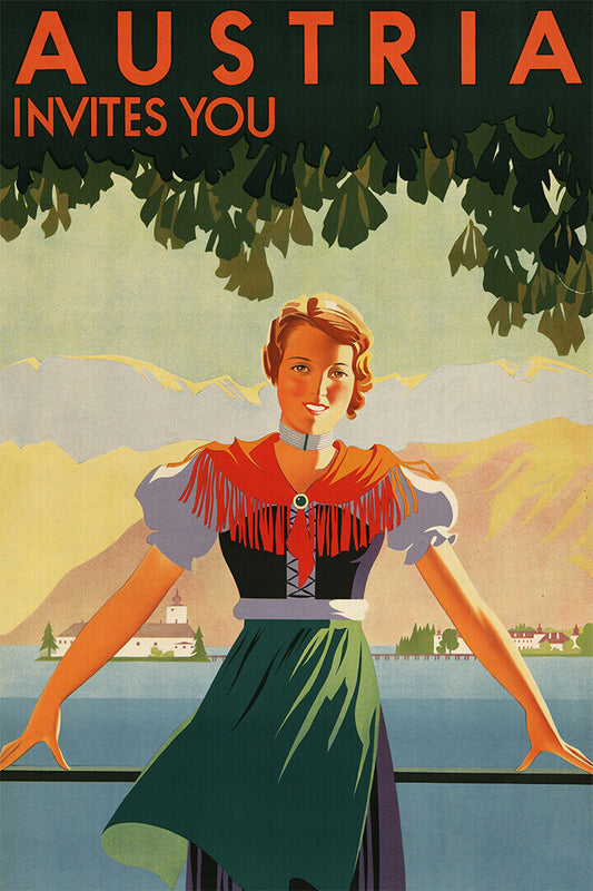 Austria Travel Famous Places Tourism Country Poster Wall Art Print Home Wall Decor - xonomax