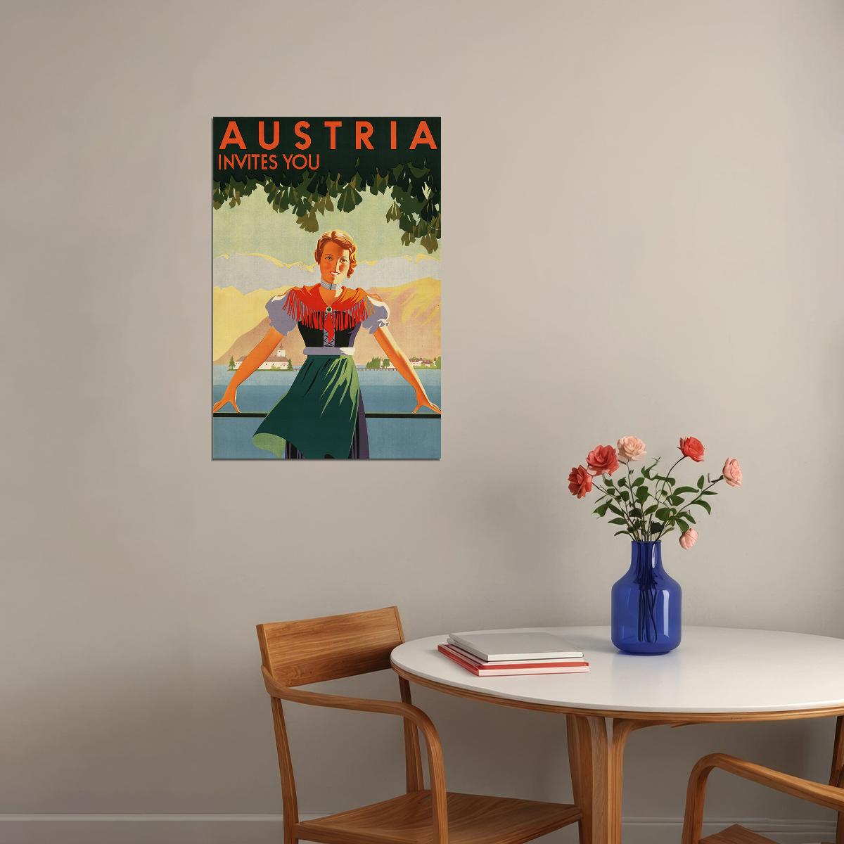 Austria Travel Famous Places Tourism Country Poster Wall Art Print Home Wall Decor - xonomax