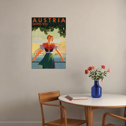 Austria Travel Famous Places Tourism Country Poster Wall Art Print Home Wall Decor - xonomax