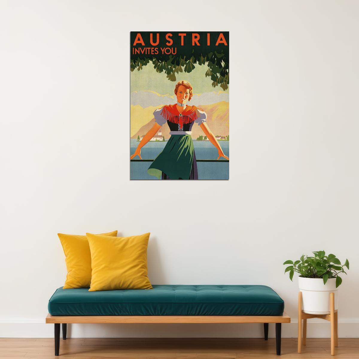 Austria Travel Famous Places Tourism Country Poster Wall Art Print Home Wall Decor - xonomax