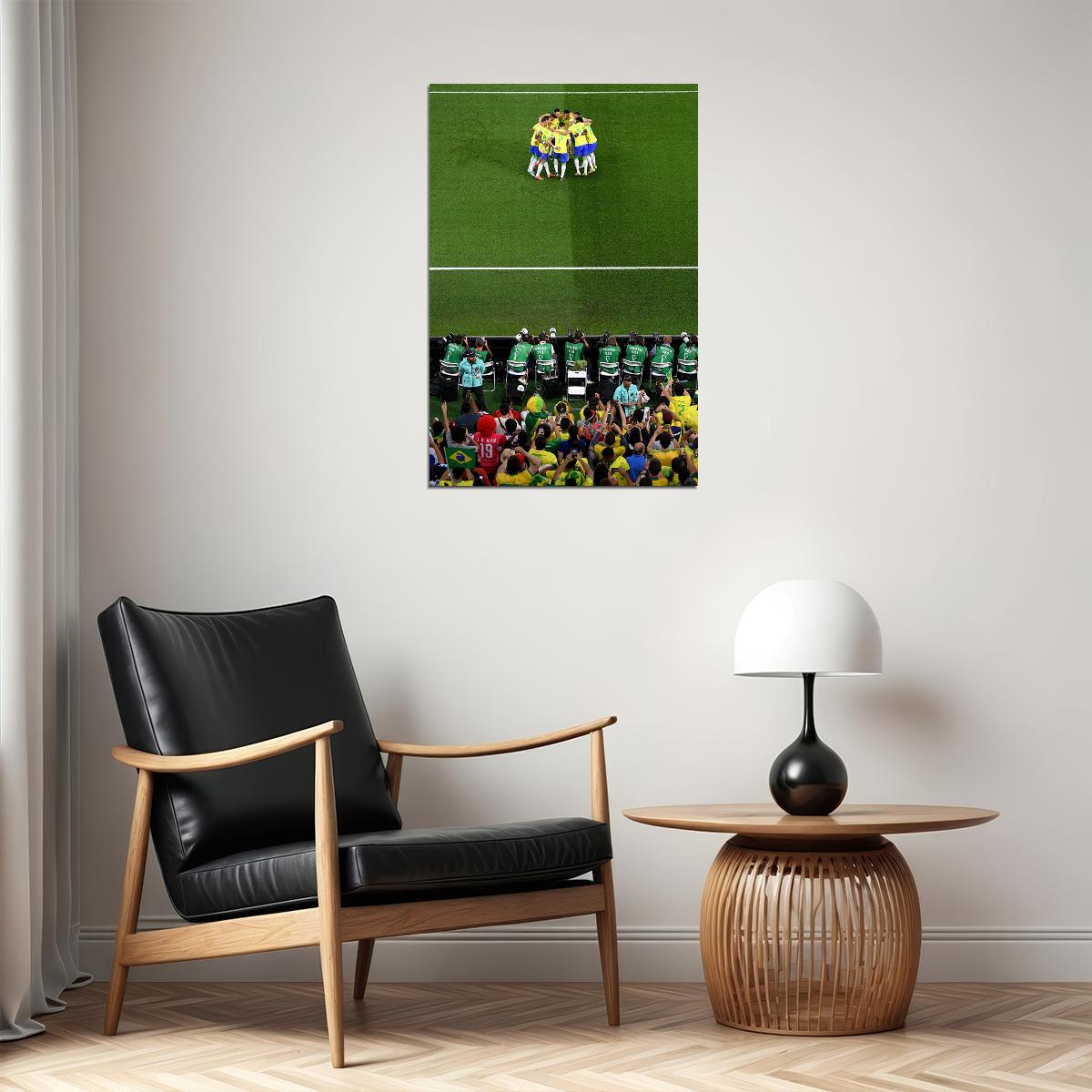 Brazil National Football Team Celebration World Cup Poster Wall Art Print Home Wall Decor - xonomax