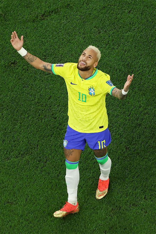Neymar Goal Celebration Brazil World Cup Fans Poster Wall Art Print Home Wall Decor - xonomax