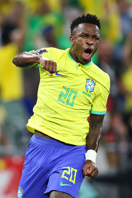 Vini Jr Brazil National Football Team World Cup Poster Wall Art Print Home Wall Decor - xonomax