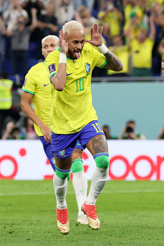 Neymar Goal Celebration Brazil World Cup Poster Wall Art Print Home Wall Decor - xonomax