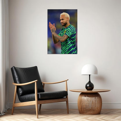 Neymar Brazil National Football Team World Cup Poster Wall Art Print Home Wall Decor - xonomax