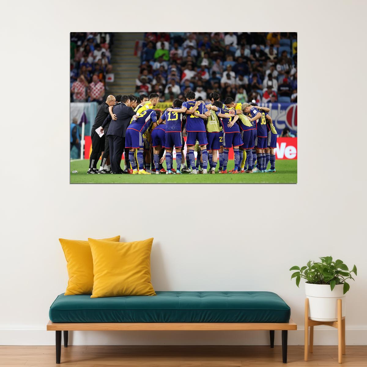 Japan National Football Team World Cup Poster Wall Art Print Home Wall Decor - xonomax