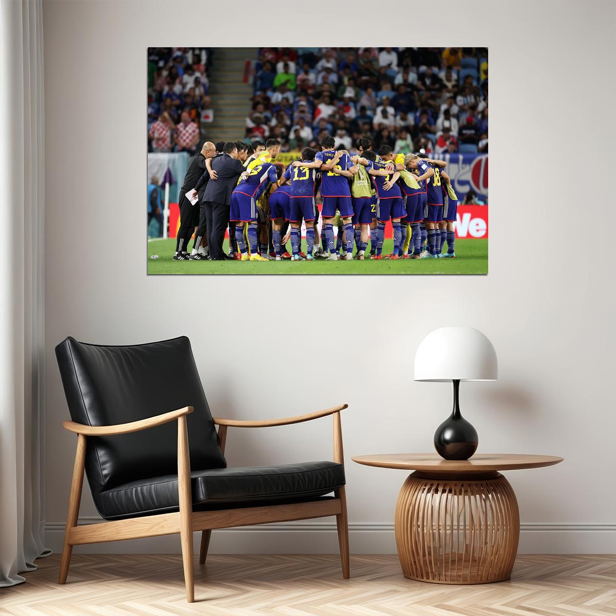 Japan National Football Team World Cup Poster Wall Art Print Home Wall Decor - xonomax