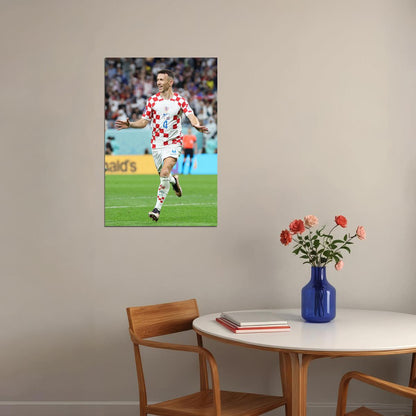 Ivan Perisic Croatia National Team World Cup Poster Wall Art Print Home Wall Decor - xonomax
