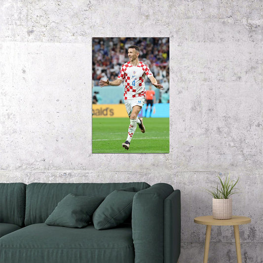 Ivan Perisic Croatia National Team World Cup Poster Wall Art Print Home Wall Decor - xonomax