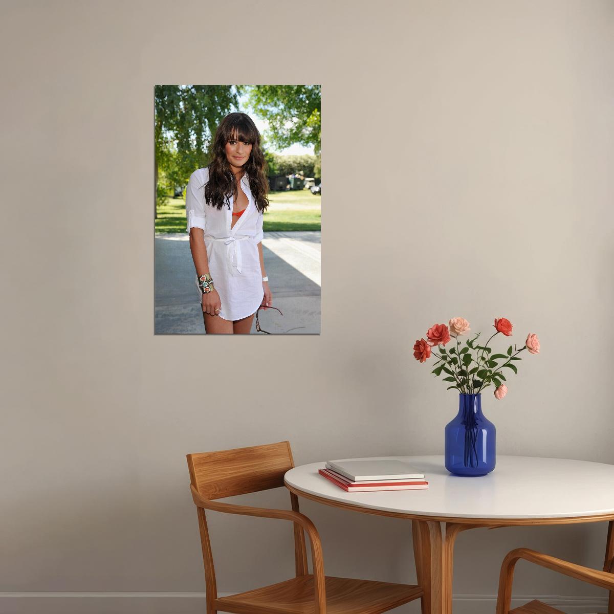Lea Michele Celebrity Beauty Actress Singer Poster Wall Art Print Home Wall Decor - xonomax
