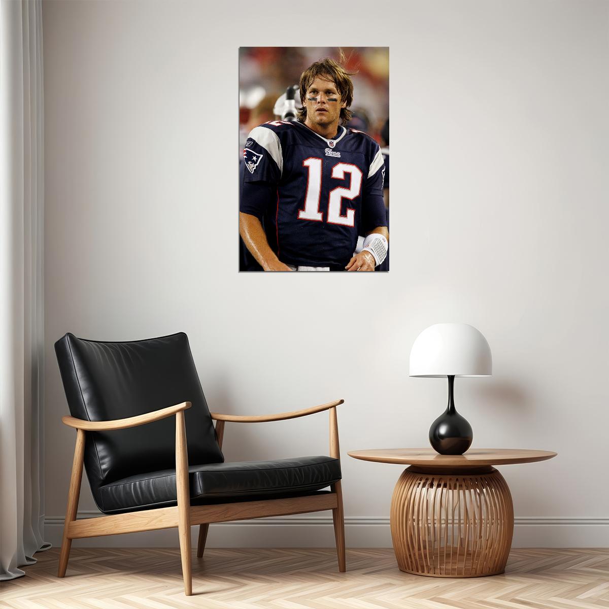 Tom Brady Celebrity American Football Sports Poster Wall Art Print Home Wall Decor