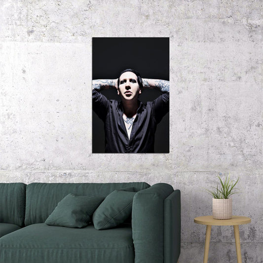 Marilyn Manson Singer Rock Musician Star Poster Wall Art Print Home Wall Decor - xonomax