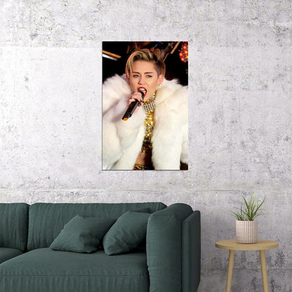 Miley Cyrus Celebrity Singer Cinema Actor Star Poster Wall Art Print Home Wall Decor - xonomax