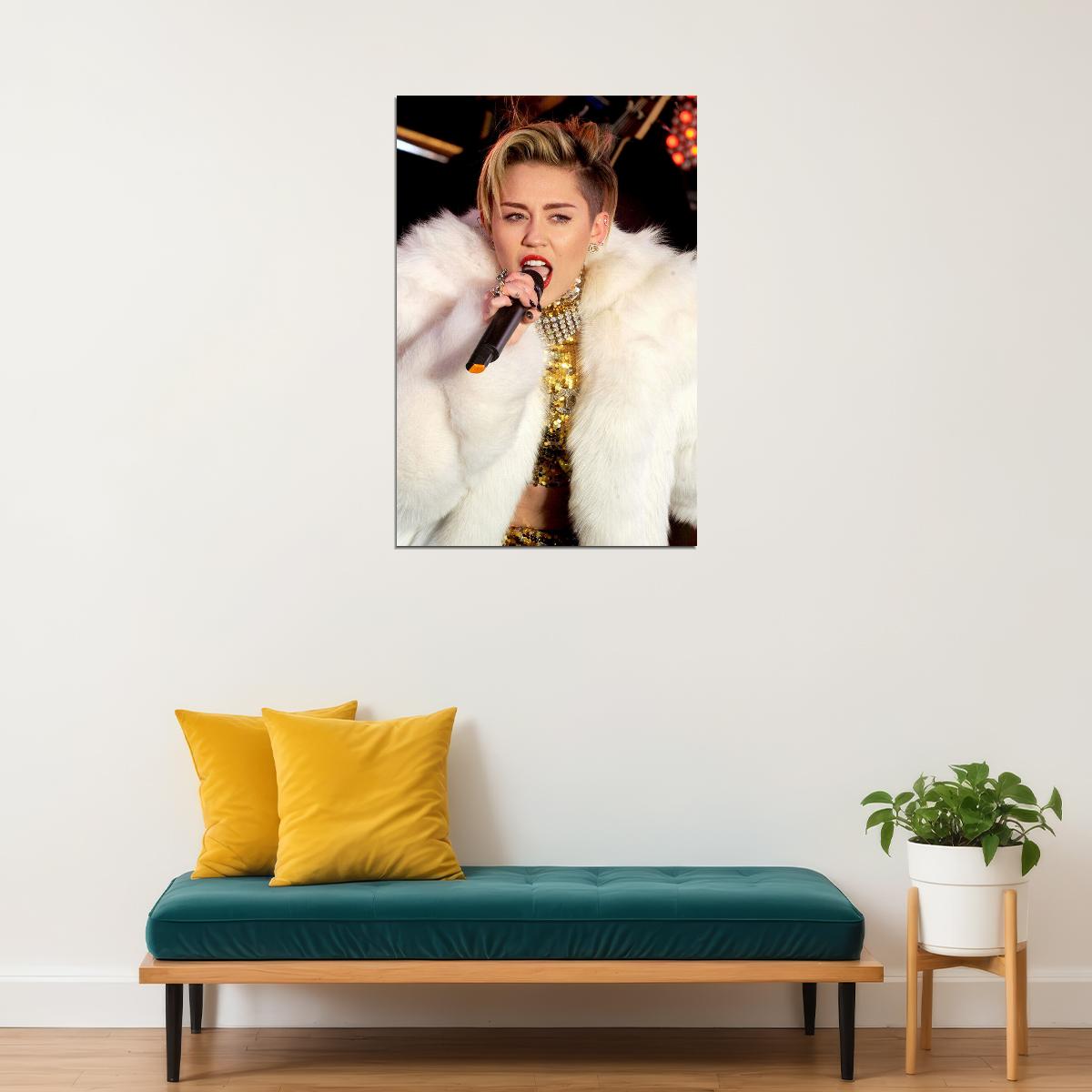 Miley Cyrus Celebrity Singer Cinema Actor Star Poster Wall Art Print Home Wall Decor - xonomax
