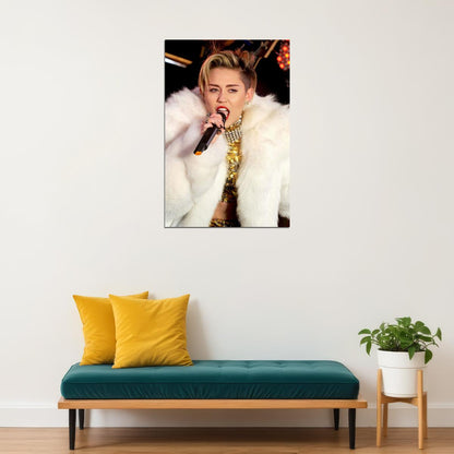 Miley Cyrus Celebrity Singer Cinema Actor Star Poster Wall Art Print Home Wall Decor - xonomax