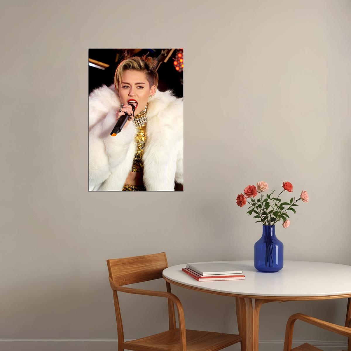 Miley Cyrus Celebrity Singer Cinema Actor Star Poster Wall Art Print Home Wall Decor - xonomax