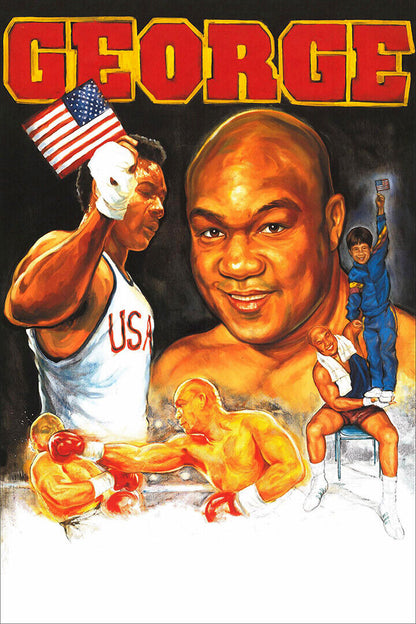 George Foreman Usa Boxing Athlete Poster Wall Art Print Home Wall Decor - xonomax