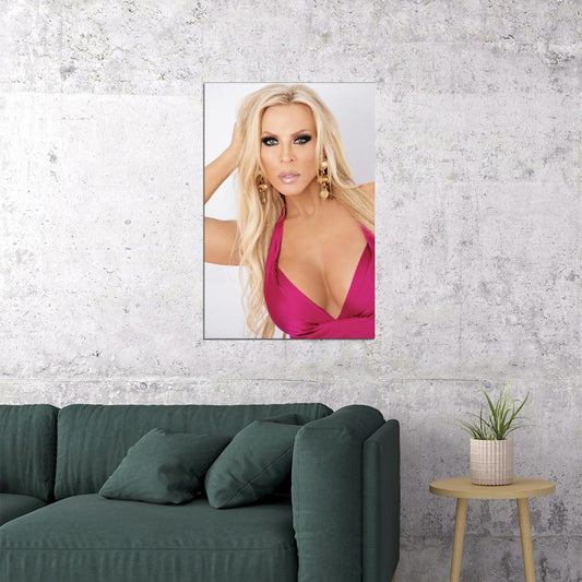 Amber Lynn Vintage Exotic Dancer Actress Star Poster Wall Art Print Home Wall Decor - xonomax