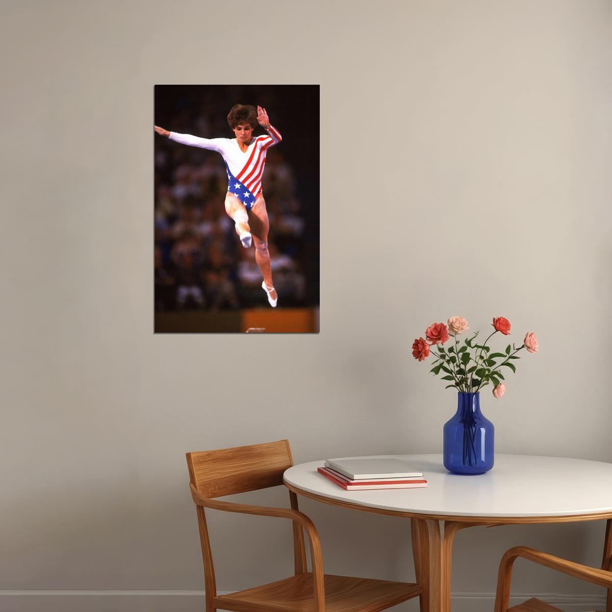 Mary Lou Retton Gymnastics Sports Poster Wall Art Print Home Wall Decor - xonomax