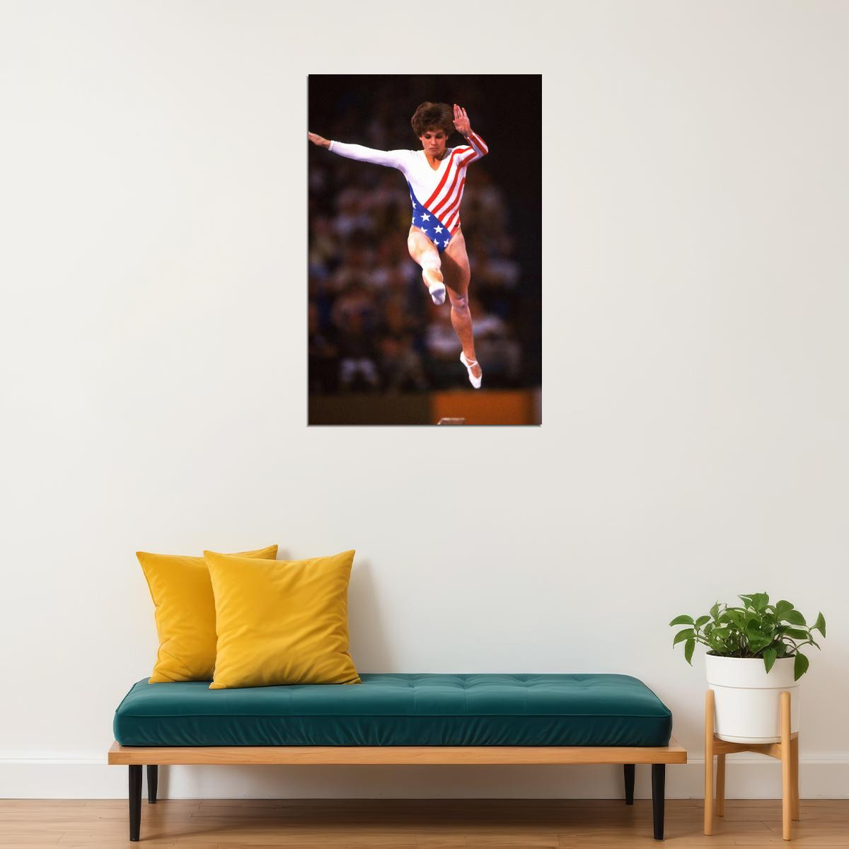 Mary Lou Retton Gymnastics Sports Poster Wall Art Print Home Wall Decor - xonomax