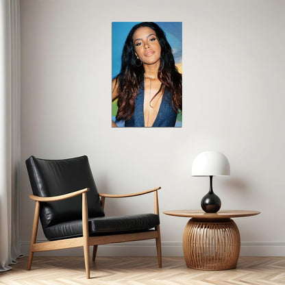 Aaliyah Movie Actress Music Singer Dancer Star Poster Wall Art Print Home Wall Decor - xonomax