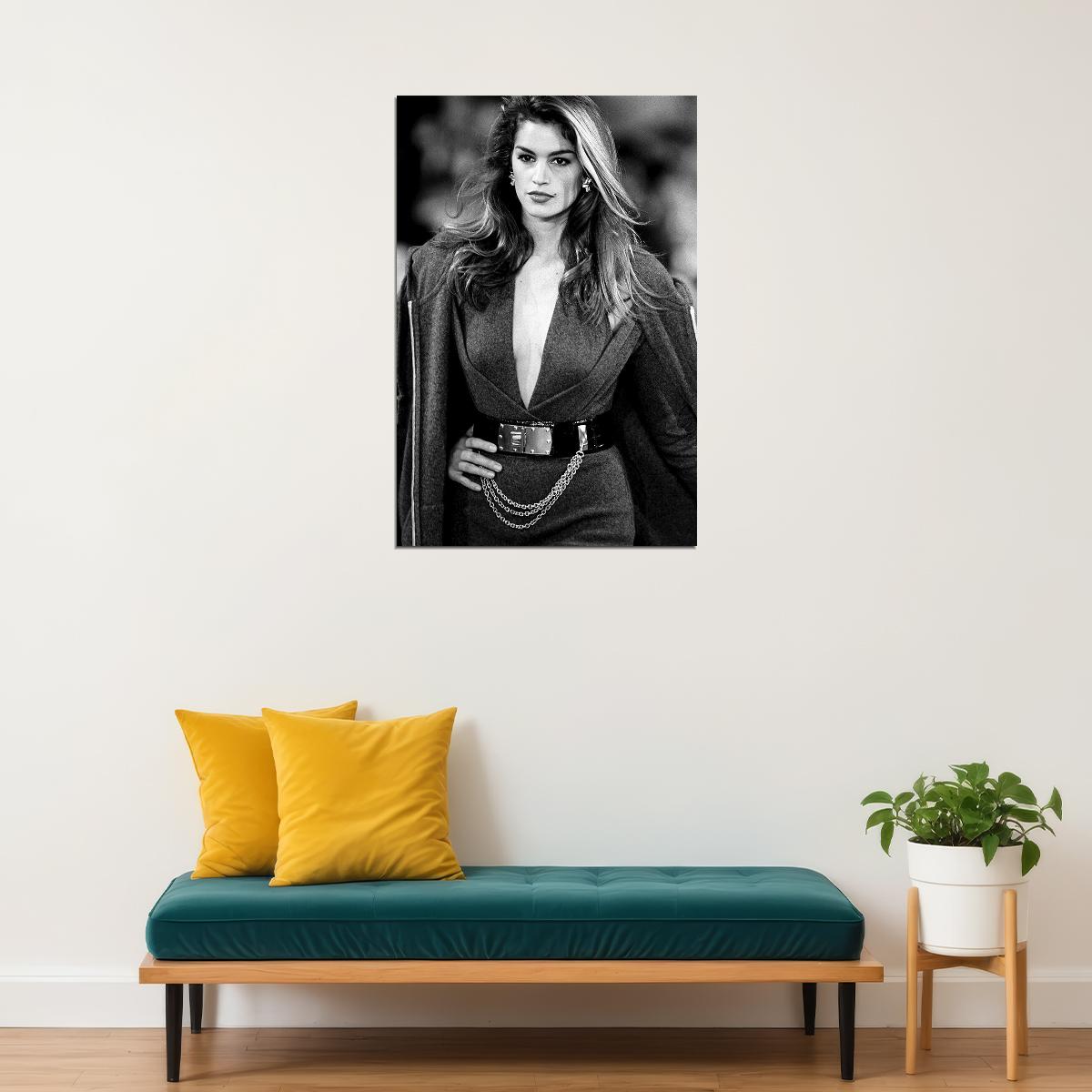 Cindy Crawford Movie Actress Model Idol Poster Wall Art Print Home Wall Decor - xonomax