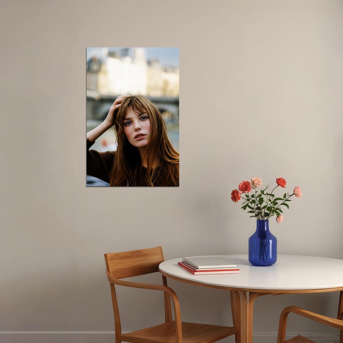 Jane Birkin 80s 90s Singer Actor Star Poster Wall Art Print Home Wall Decor - xonomax