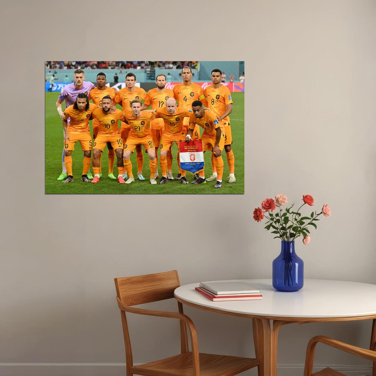 Netherlands National Football Team World Cup Fans Poster Wall Art Print Home Wall Decor - xonomax