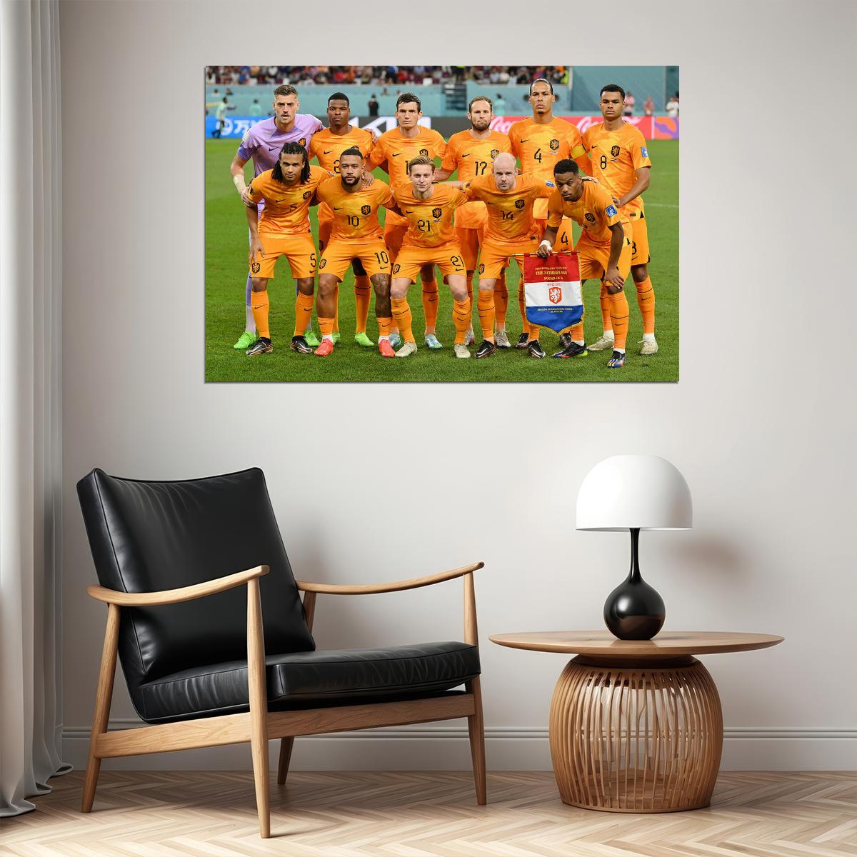 Netherlands National Football Team World Cup Fans Poster Wall Art Print Home Wall Decor - xonomax