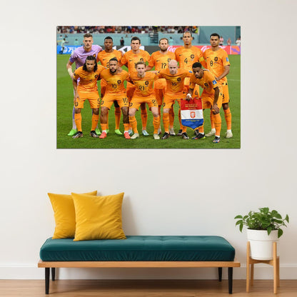 Netherlands National Football Team World Cup Fans Poster Wall Art Print Home Wall Decor - xonomax