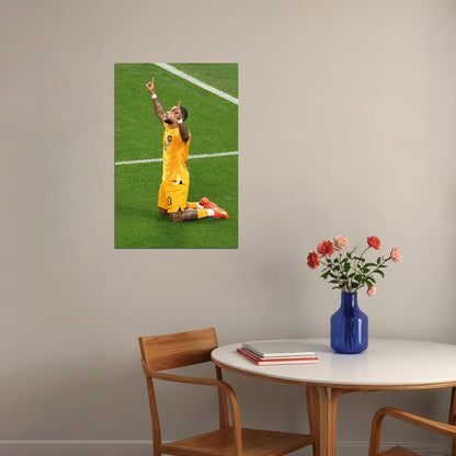 Memphis Depay Netherlands National Team World Cup Poster Wall Art Print Home Wall Decor - xonomax