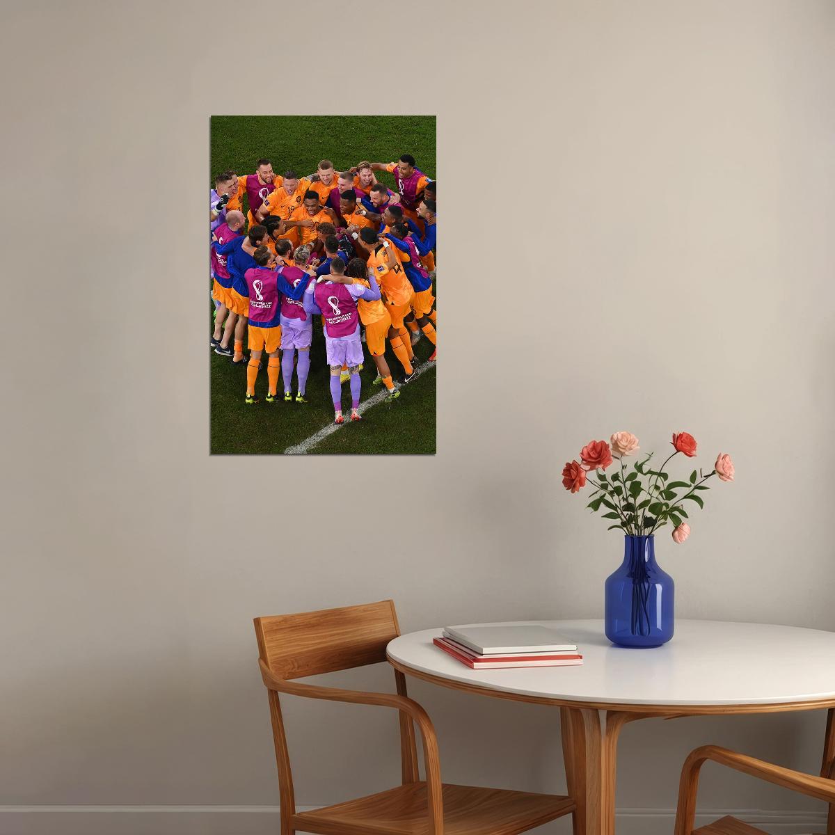 Netherlands National Football Team World Cup Poster Wall Art Print Home Wall Decor - xonomax
