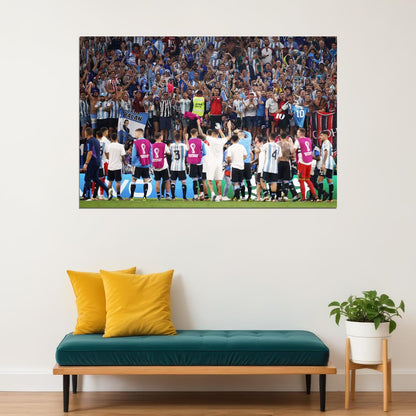 Argentina National Football Team World Cup Fans Poster Wall Art Print Home Wall Decor - xonomax