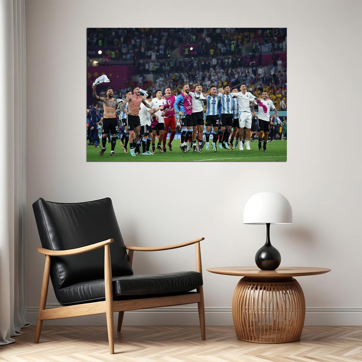 Argentina National Football Team World Cup Poster Wall Art Print Home Wall Decor - xonomax