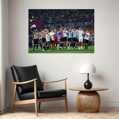 Argentina National Football Team World Cup Poster Wall Art Print Home Wall Decor - xonomax