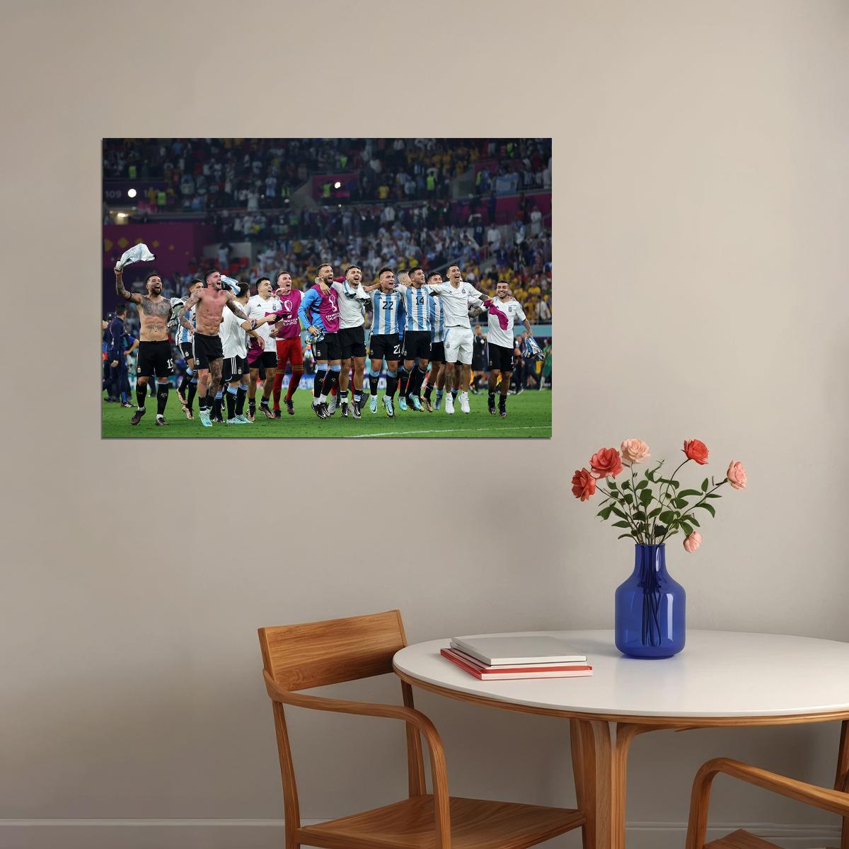 Argentina National Football Team World Cup Poster Wall Art Print Home Wall Decor - xonomax