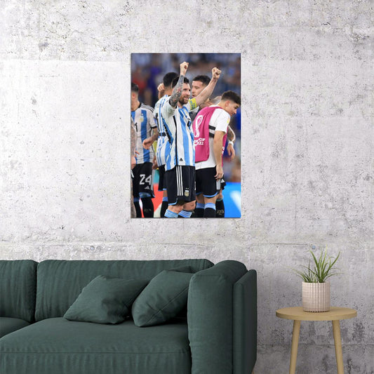 Leo Messi Argentina National Team World Cup Poster Wall Art Print Home Wall Decor - xonomax