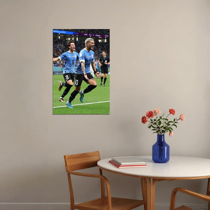 Giorgian De Arrascaeta Goal Celebration Uruguay Poster Wall Art Print Home Wall Decor - xonomax