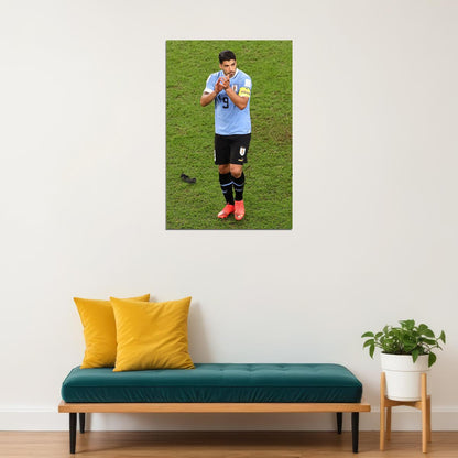 Luis Suarez Uruguay National Team World Cup Poster Wall Art Print Home Wall Decor - xonomax