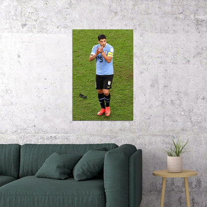 Luis Suarez Uruguay National Team World Cup Poster Wall Art Print Home Wall Decor - xonomax