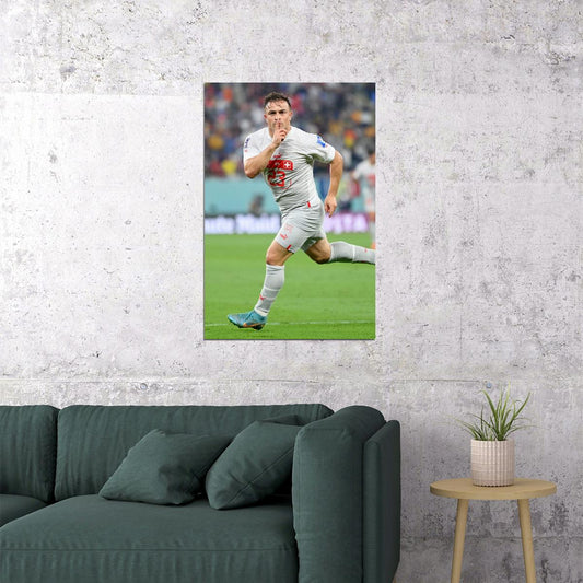 Xherdan Shaqiri Switzerland National Team World Cup Poster Wall Art Print Home Wall Decor - xonomax