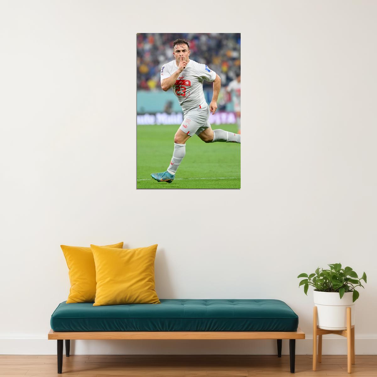 Xherdan Shaqiri Switzerland National Team World Cup Poster Wall Art Print Home Wall Decor - xonomax