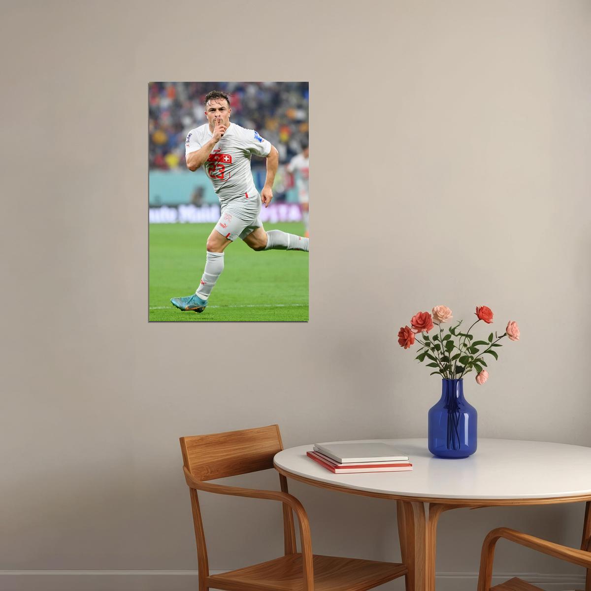 Xherdan Shaqiri Switzerland National Team World Cup Poster Wall Art Print Home Wall Decor - xonomax