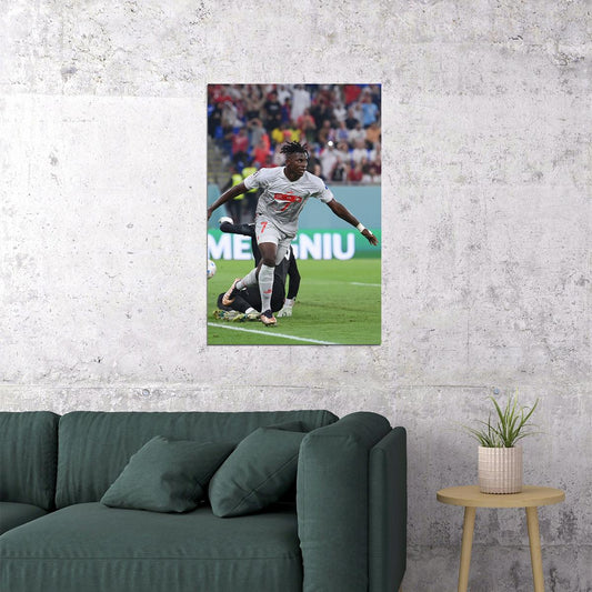 Breel Embolo Switzerland National Team World Cup Poster Wall Art Print Home Wall Decor - xonomax