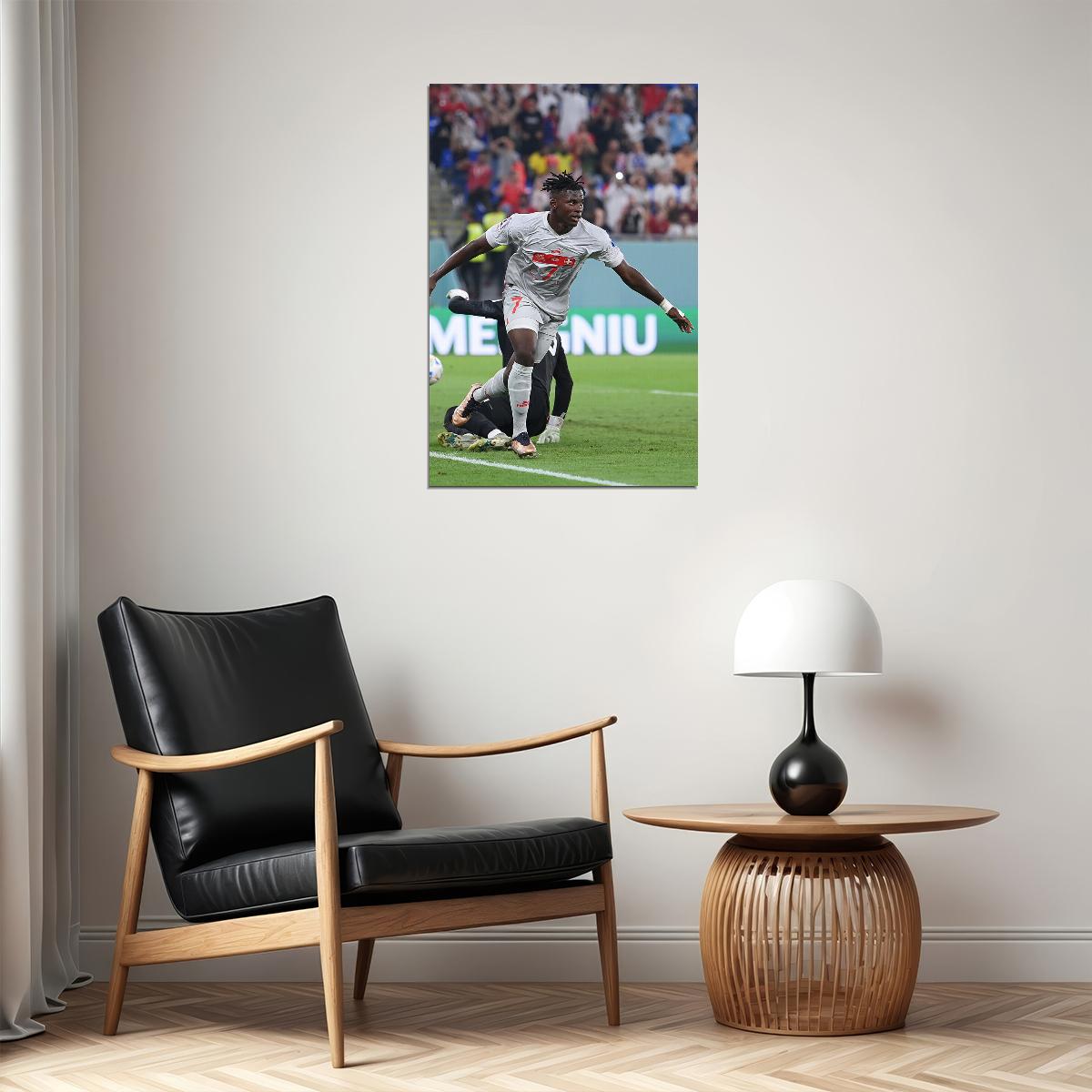 Breel Embolo Switzerland National Team World Cup Poster Wall Art Print Home Wall Decor - xonomax