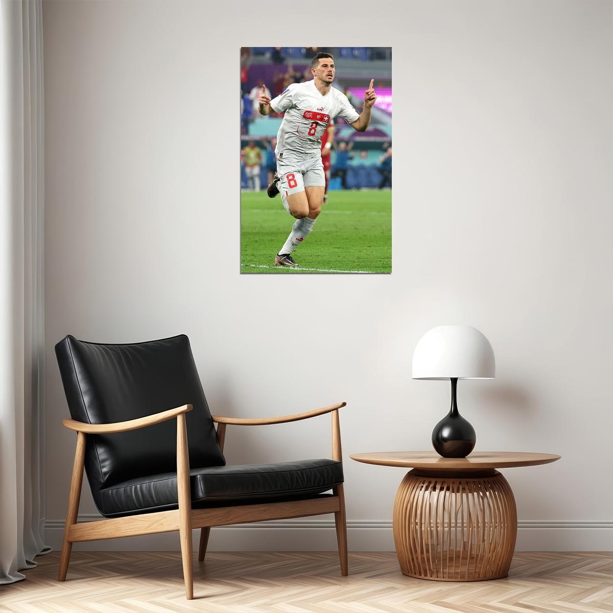 Remo Freuler Goal Celebration Switzerland World Cup Poster Wall Art Print Home Wall Decor - xonomax