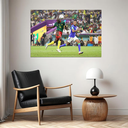 Vincent Aboubakar Cameroon National Team World Cup Poster Wall Art Print Home Wall Decor - xonomax