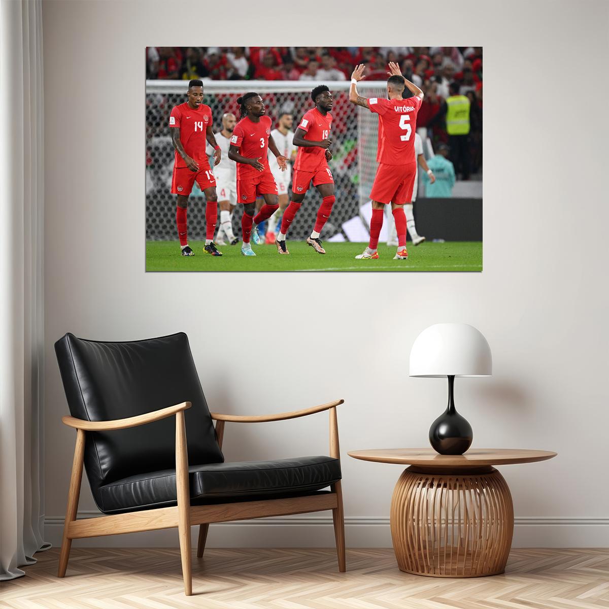 Canada Men's National Soccer Team World Cup Poster Wall Art Print Home Wall Decor - xonomax