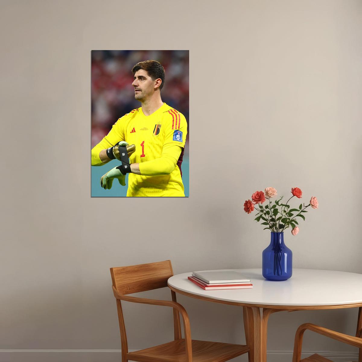 Thibaut Courtois Belgium National Team World Cup Poster Wall Art Print Home Wall Decor - xonomax