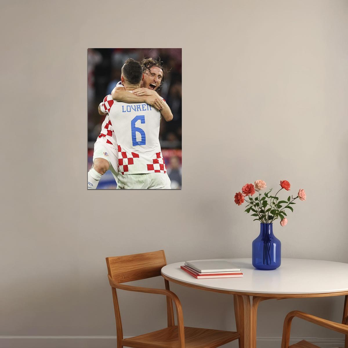 Dejan Lovren Luka Modric Croatia World Cup Poster Wall Art Print Home Wall Decor - xonomax